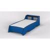 Batty Engineered Wood Non Storage Bed in Electric Blue Colour