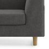 Rubik Essential 2 Seater Fabric Sofa in Steel Colour