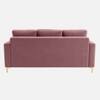 Arab Velvet 3 Seater Sofa Peach Color