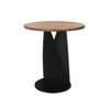 Metalsmith Round Side Table – Wood & Iron