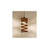 Wiggle Brown Solid Wood Single Hanging Light