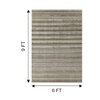 Jaipur Rugs Soft Striped Wool Viscose Handloom Rug Green 6x9 ft