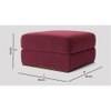 Royse Ottoman Color in Maroon