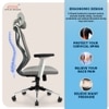 Kepler Brooks Marvel Lite Office Desk Chair in Grey Colour
