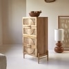 Ziggy Solid Mango Wood Chest of Drawer With 4 Drawer in Natural Finish