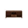 Woodwhiz Solid Wood Free Standing TV Unit in Teak Finish