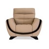 Davos 1 Seater Leatherette Sole in Mushroom Beige Colour