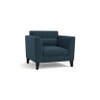 Lewis 1 Seater Fabric Sofa in Indigo Blue Colour