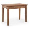 Malabar Solid Wood Study Table in Amber Walnut Finish