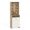 Bluewud Shubh Engineered Wood Prayerut In European Oak & White Finish