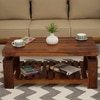 Mars Solid Wood Coffee Table in Natural Finish