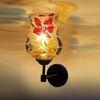Devansh Metal Electric Wall Light in Black Colour with Multi Shade Count of 1 Light