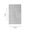 Handmade Wool Silk Area Rug Modern Wave Beige 5 x 7 Feet Carpet