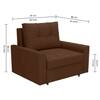 Barato  Pull Out Sofa cum Bed  in Brown Colour