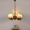 Devansh Dual Steel Metal  Wallmounted Lamp With Cotton Steel Metal  Shade