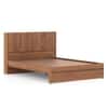 Koro Solid Wood Queen Size Non Storage Bed In Amber Walnut Finish