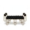 The Ritz Rail Metal Bench in Black Finish