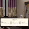 Stoa Paris Satin Window Curtain, 70% Blackout Curtains,   Privacy Lining, Pack of 2, Versailles - Royal Rouge with Back Lining