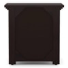 Fidora Solid Wood Bedside Table in Mahogany Finish