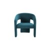 Ashley Velvet Accent Chair in T Blue Colour