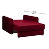 Flycon  Pull Out Sofa cum Bed  in Maroon Colour