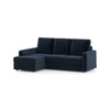 Apollo Sofa (Colour : Cobalt, Cushion : Soft, Back Type : High Back, Seating Capacity : Left Aligned 2 Seater + Left Aligned Chaise)