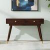 Vintara Sheesham Wood Contemporary Console Table in Dark Walnut finish