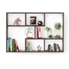 BLUEWUD Xude Engineered Wood Wall Mount Wall Shelf, Display Rack (Wenge)
