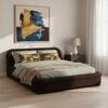 Casa Haven Relax Queen Size Bed in velvet With Engineered Hardwood Frame & Hydraulic Storage