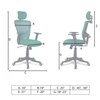 Dreaceo High Back Ergonomic Chair in Dark Green Colour