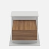 Kiosk Centre Table Frosty White & Exotic Teak