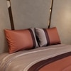 Stoa Paris 300TC UltrSatin Super King Bedsheet with 2 Pillow Covers Satin Super Champagne Wine