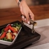 Ireka Home Rasa Wooden Serving Tray with Iron Handles
