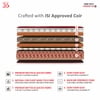 Day Dream with 36 YEARS OF TRUST 5 Inch King Size Coir Foam Mattress(75X70 Inches), Double-Sided PU Foam Quilt  Durable & Lightweight