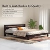 Amal Solid Wood King Size Bed In Mahogany Finish