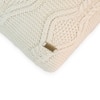 Nile Ivory Cotton Knitted Decorative Cushion Cover 16 x 16 Inches