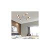Six Head Sputnik White Mordern Chandelier