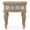 Azul Solid Wood Side Table in Brushed Bali Oak Finish