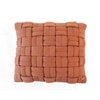 Basket Knit Auburn Cushion Cover 16X16  Inches