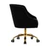 Doe Buck Clemence Modern Black Tufted Velvet Office Chair