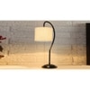 off-white cotton Curvy table lamp with Iron Base (SP01)