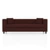 Windsor Premium 3 Seater Fabric Sofa in Deep Crimson Velvet Colour