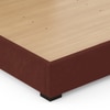 Milan Engineered Wood Queen Size Bed with Hydraulic Storage in Deep Crimson Velvet Colour