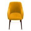 Owen Lounge Chair in  Matte Mustard Yellow Colour