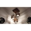 Lyon Brown Solid Wood Cluster Hanging Light