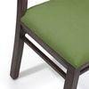 Brighton Zella Solid Wood 4 Seater Dining Table With Set Of 4 Chairs (Colour- Avocado Green , Finish- Mahogany)