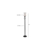 Cora Black Glass Shade Floor Lamp