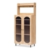 Stellar Multipurpose Storage Cabinet (Tall Size with Upper Shelf, Oak)