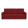 Apollo Compact Sofa Set (Colour : Salsa Red, Cushion : Hard, Back Type : High Back, Seater : 3+1+1)