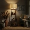 Raphael Beige Jute Floor Lamp with Beige Jute Base